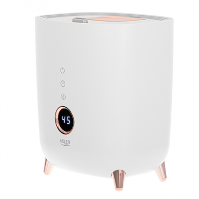 Adler | AD 7972 | Humidifier | 23 W | Water tank capacity 4 L | Suitable for rooms up to 35 m² | Ultrasonic | Humidification capacity 150-300 ml/hr | White 1