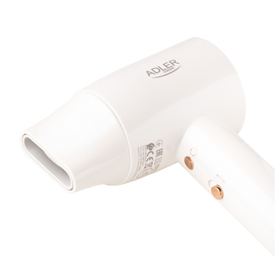 Adler Hair Dryer | SUPERSPEED AD 2272 | 1800 W | Number of temperature settings 3 | Ionic function | White 5