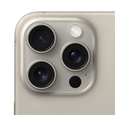 Apple | iPhone 15 Pro Max | Titanium | 6.7 " | Super Retina XDR display with ProMotion | 2790 x 1290 pixels | A17 Pro | Internal RAM 8 GB | 1000 GB | Dual SIM | Nano-SIM and eSIM | 4G | 5G | Main camera 48+12 MP | Secondary camera 12 MP | iOS | 17 4