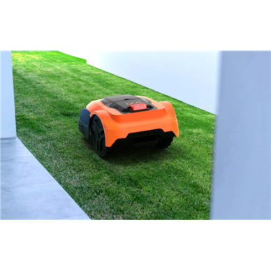 AYI | Robot Lawn Mower | A1 600i | Mowing Area 600 m² | WiFi APP Yes (Android; iOs) | Working time 60 min | Brushless Motor | Maximum Incline 37 % | Speed 22 m/min | Waterproof IPX4 | 68 dB | 2600 mAh | 120 m boundary wire; 120 pcs. staples; 9 x Cutting b 17