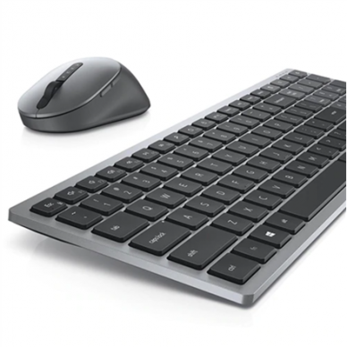 Dell | Keyboard and Mouse | KM7120W | Keyboard and Mouse Set | Wireless | Batteries included | US | Bluetooth | Titan Gray | Numeric keypad | Wireless connection 3