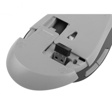 Natec Mouse, Siskin, Silent, Wireless, 2400 DPI, Optical, Black-Grey | Natec | Mouse | Optical | Wireless | Black/Grey | Siskin 8