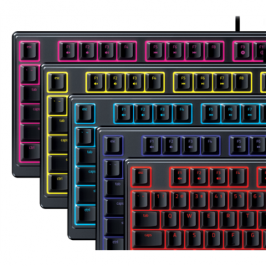 Razer | Gaming Keyboard | Ornata V3 X | Gaming keyboard | Wired | RGB LED light | US | Black | Numeric keypad | Silent Membrane 7