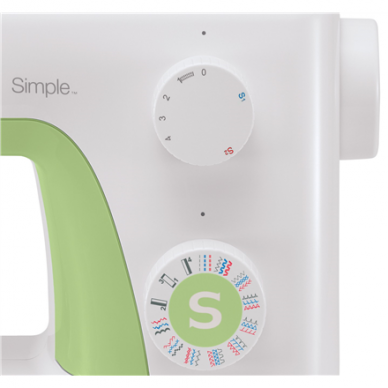 Singer | Sewing Machine | Simple 3229 | Number of stitches 31 | Number of buttonholes 1 | White/Green 3