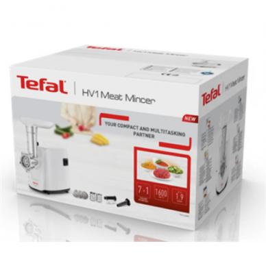 TEFAL | Meat Mincer | NE114130 | White | Number of speeds 1 | Throughput (kg/min) 1.9 2